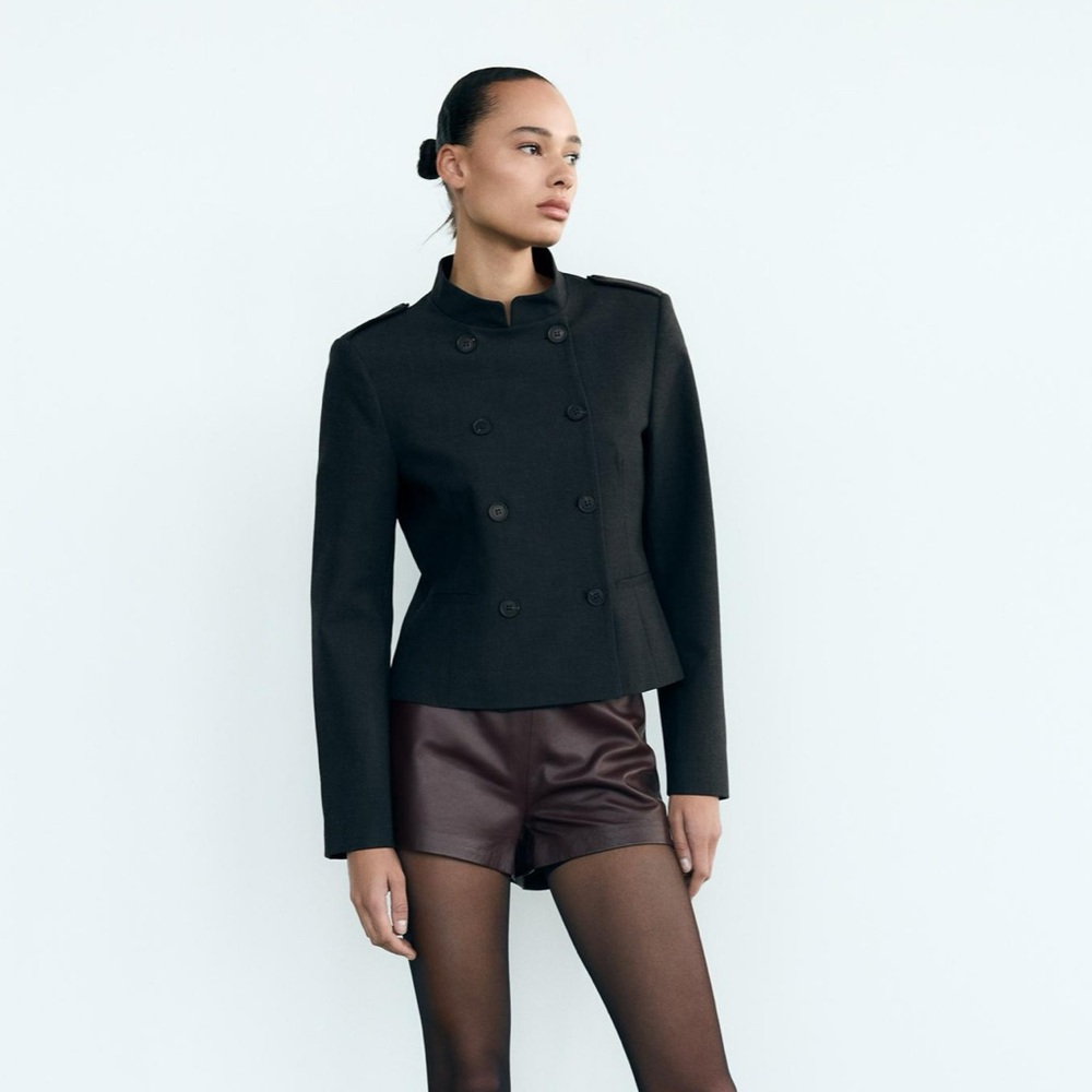 ZARA FITTED TABBED JACKET - NWT - SIZE L